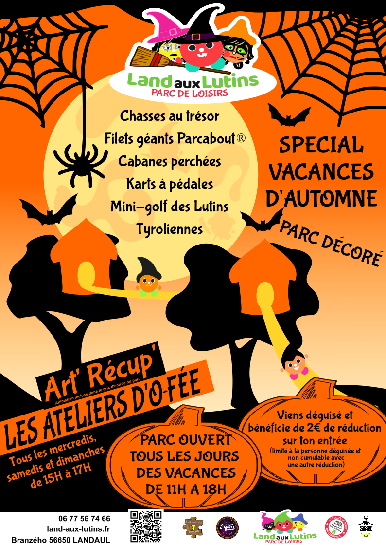 land aux lutins halloween parc nature activités enfants morbihan